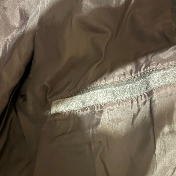 Hill & archer vintage suede leather 100% Gray Bomber Jacket L - Picture 9 of 10